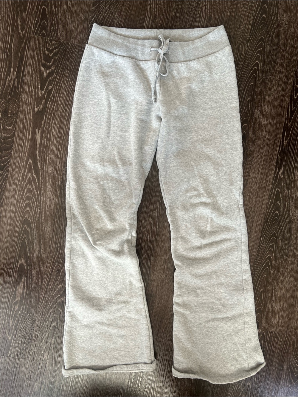 Brandy Melville Light Gray Flared Sweatpants